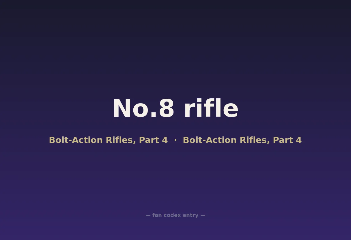 No.8 rifle