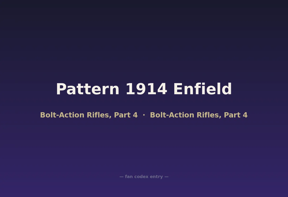 Pattern 1914 Enfield