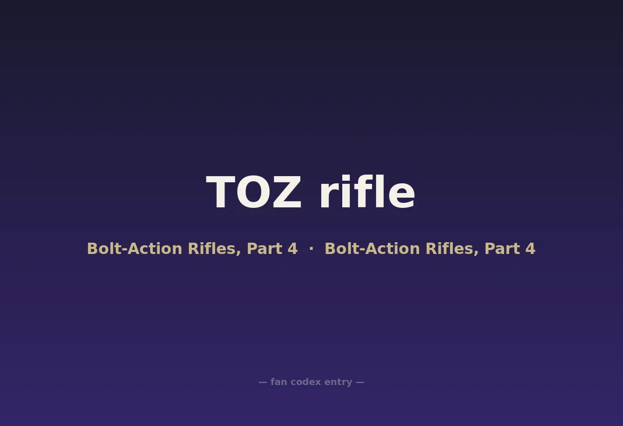 TOZ rifle
