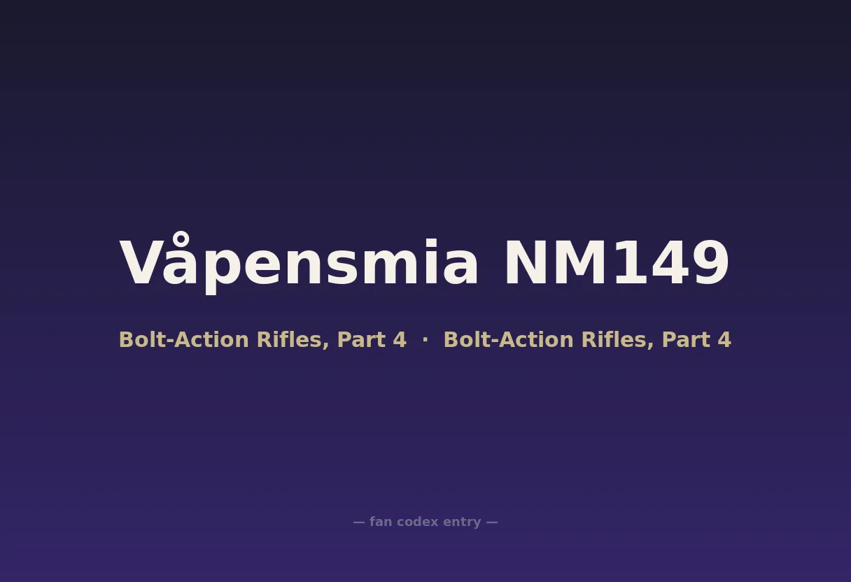 Våpensmia NM149