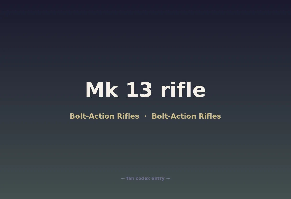 Mk 13 rifle