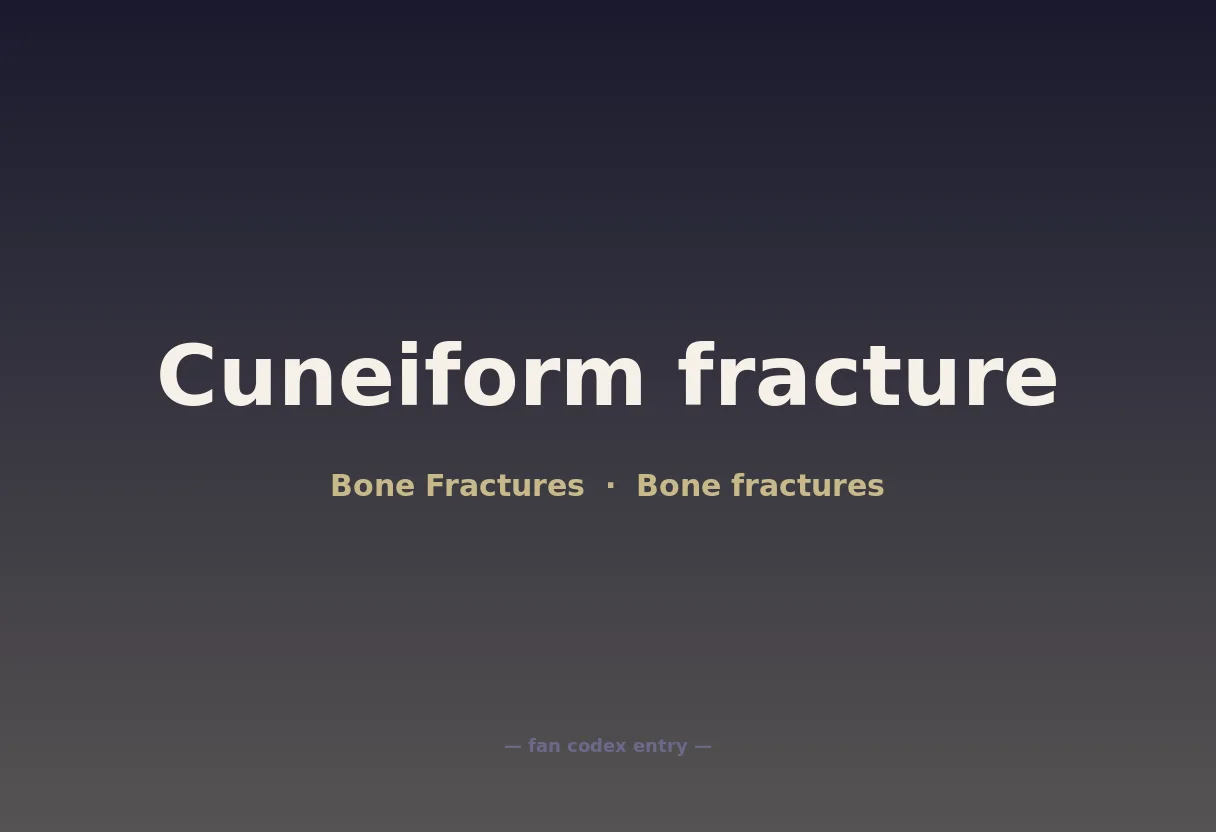 Cuneiform fracture