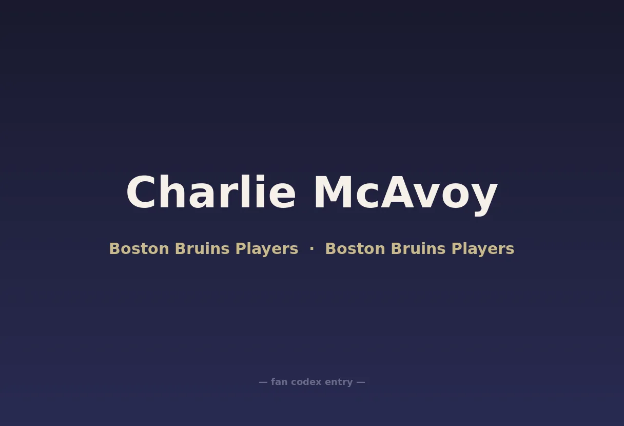 Charlie McAvoy