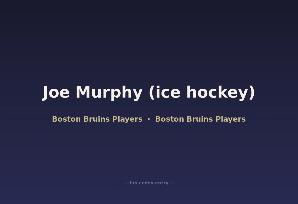 Joe Murphy (ice hockey)