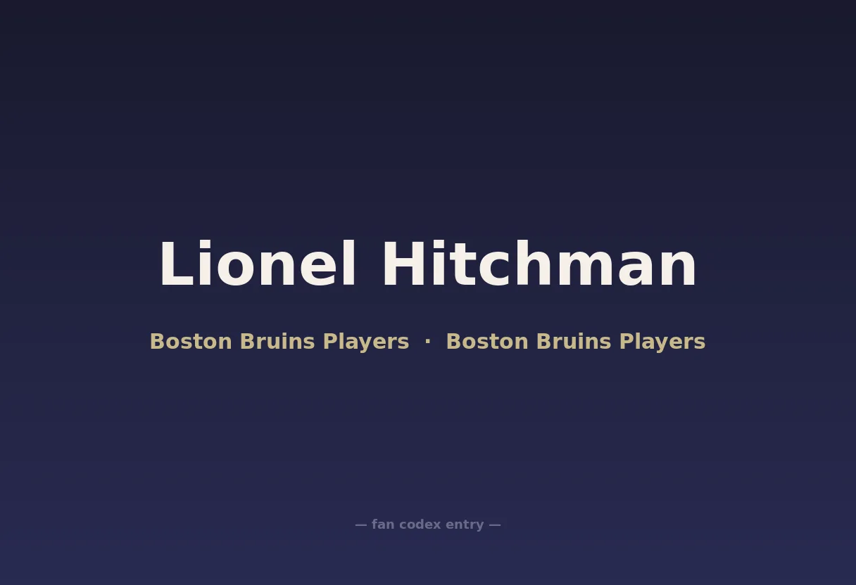 Lionel Hitchman