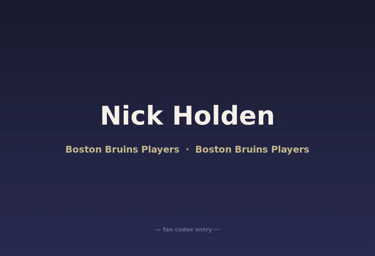 Nick Holden