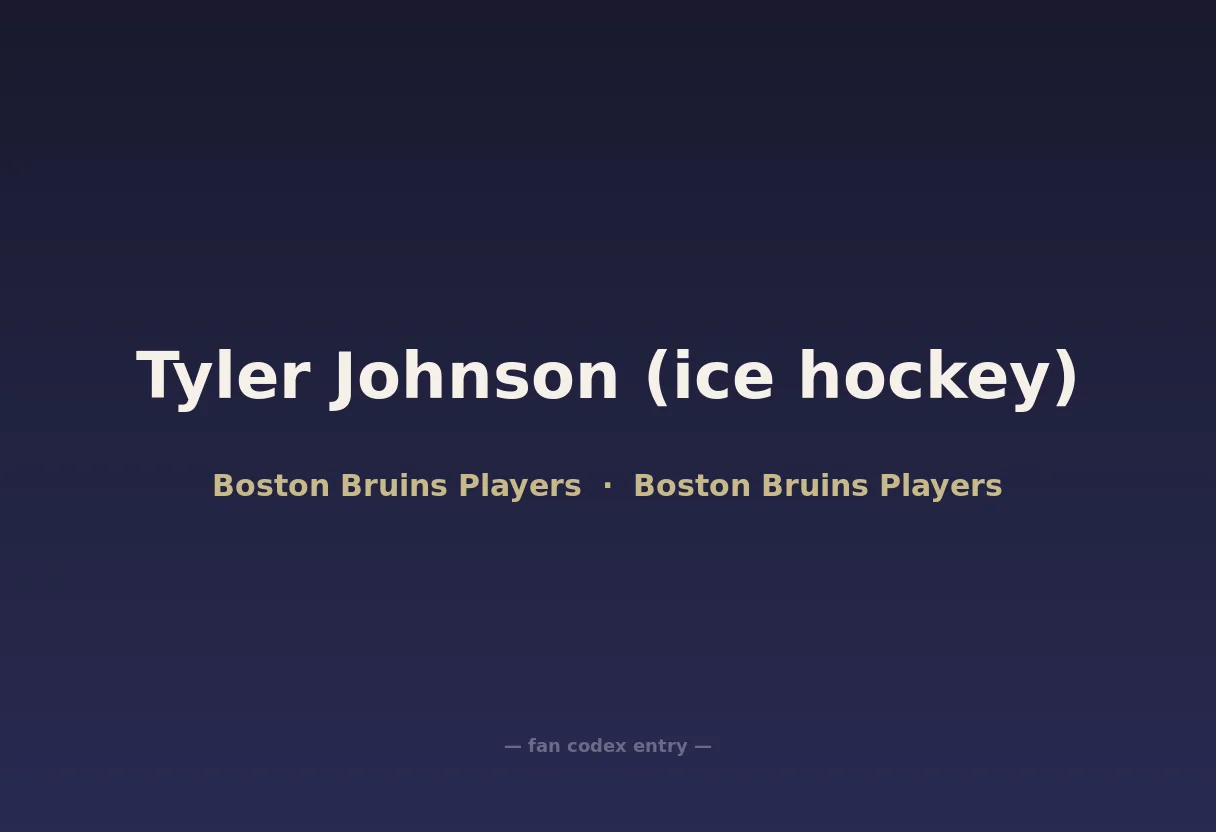 Tyler Johnson (ice hockey)