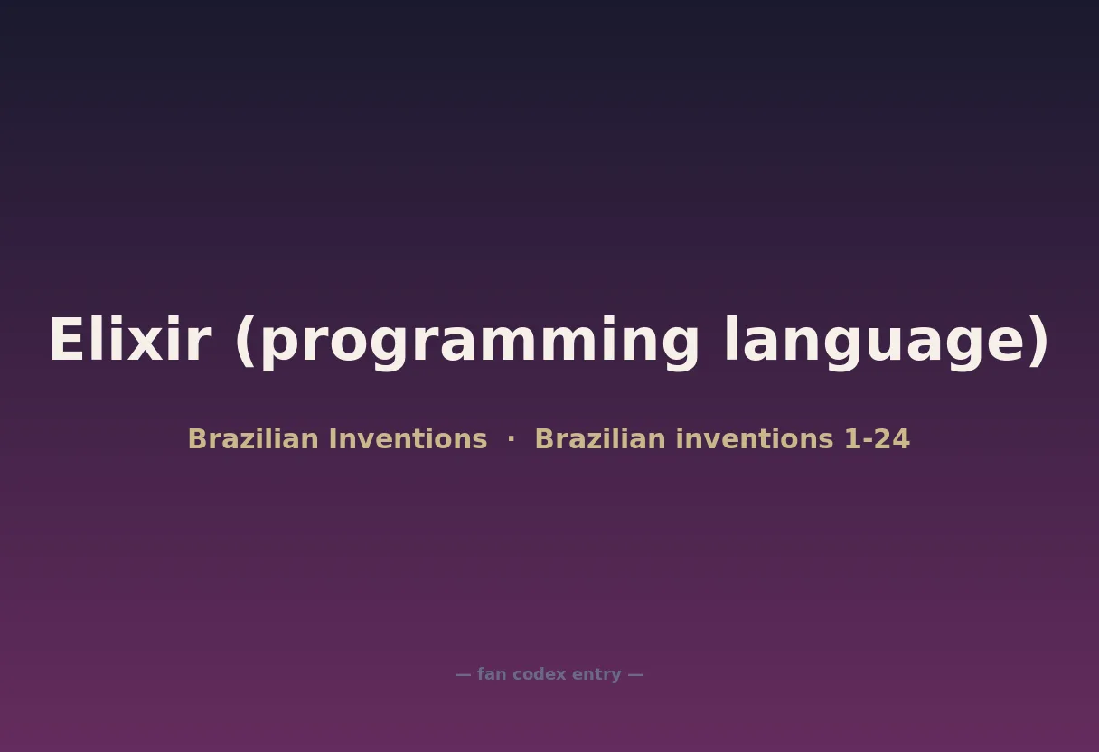 Elixir (programming language)