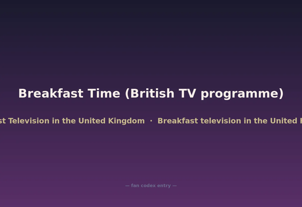Breakfast Time (British TV programme)
