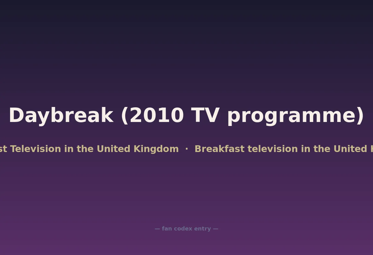 Daybreak (2010 TV programme)