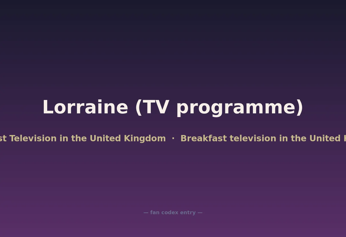 Lorraine (TV programme)