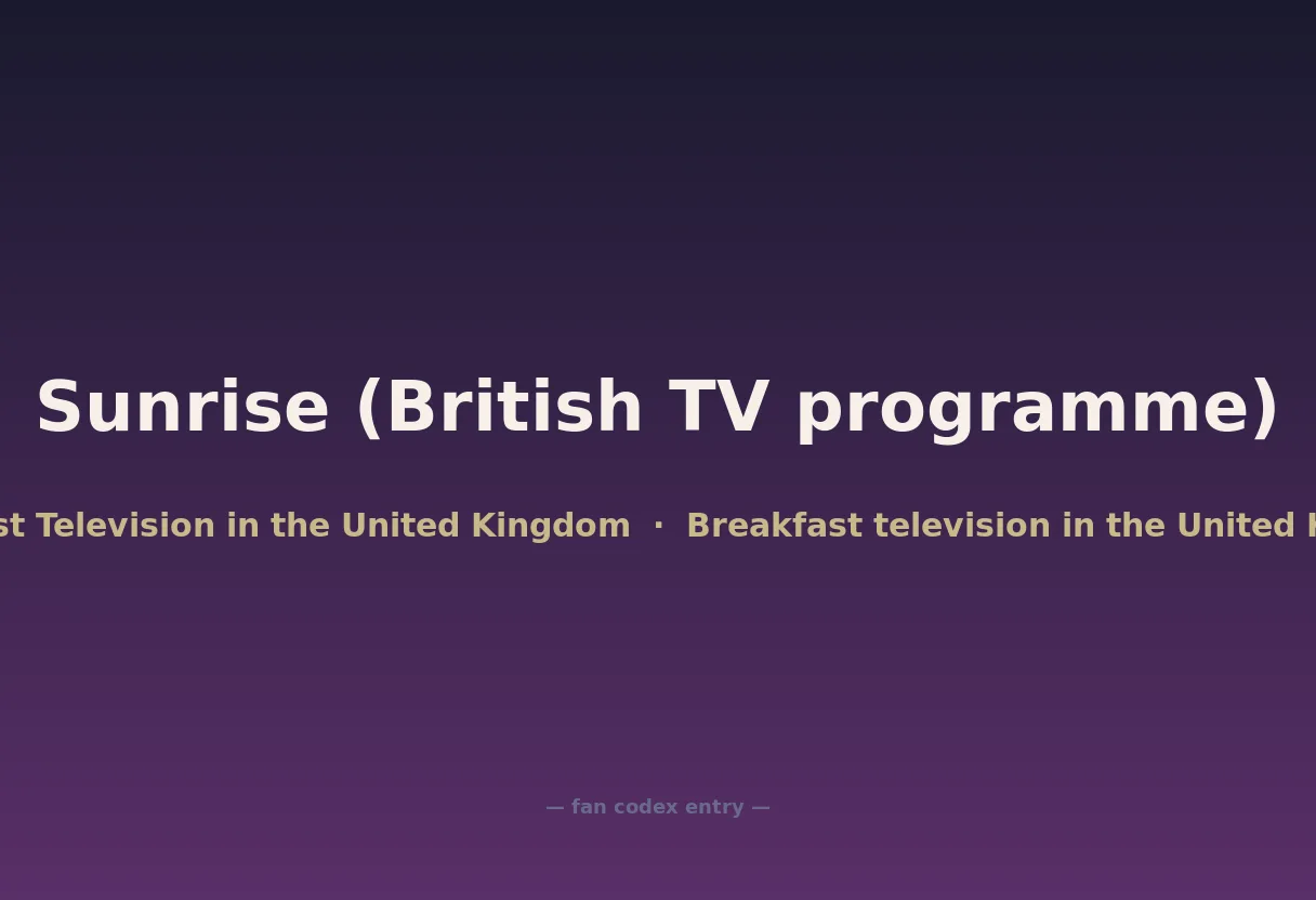 Sunrise (British TV programme)