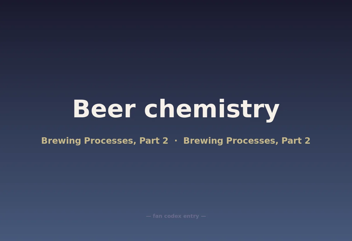 Beer chemistry