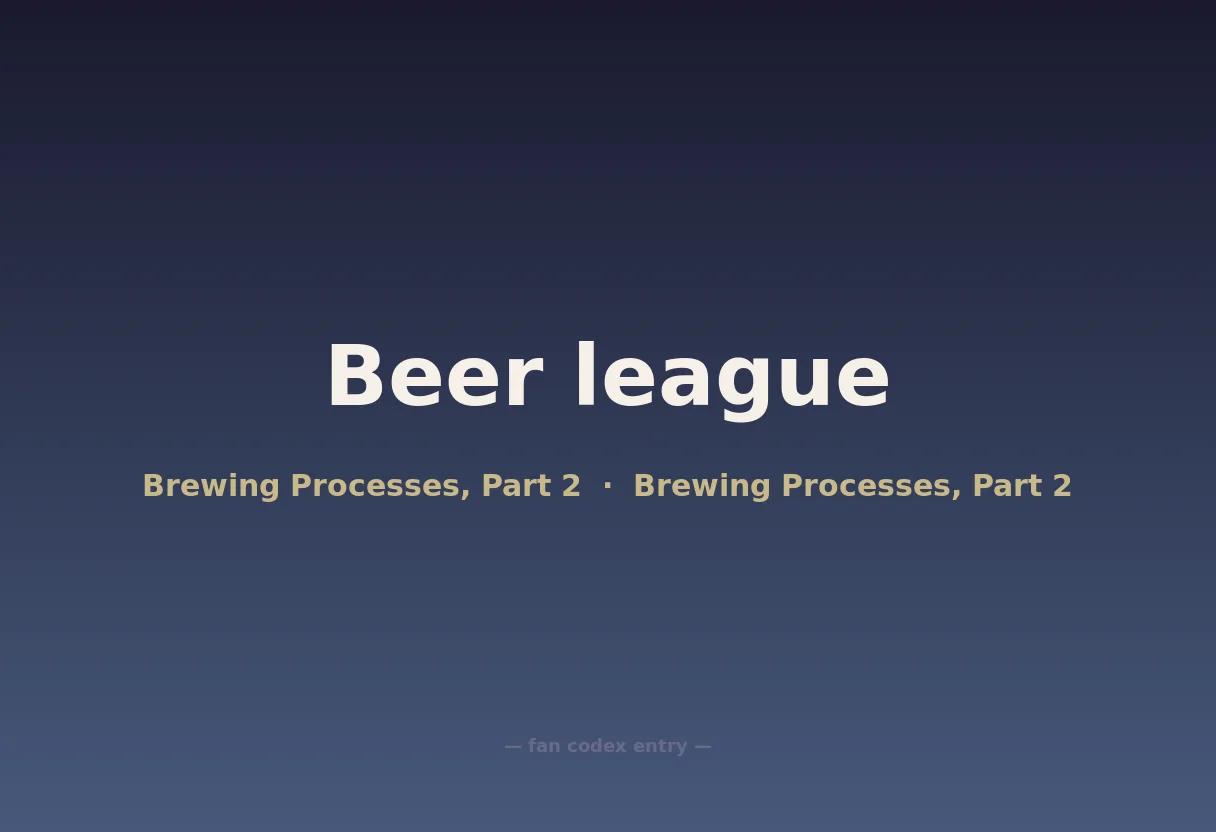 Beer league