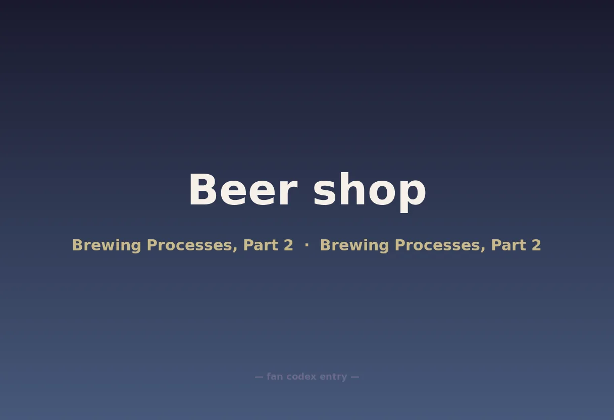 Beer shop