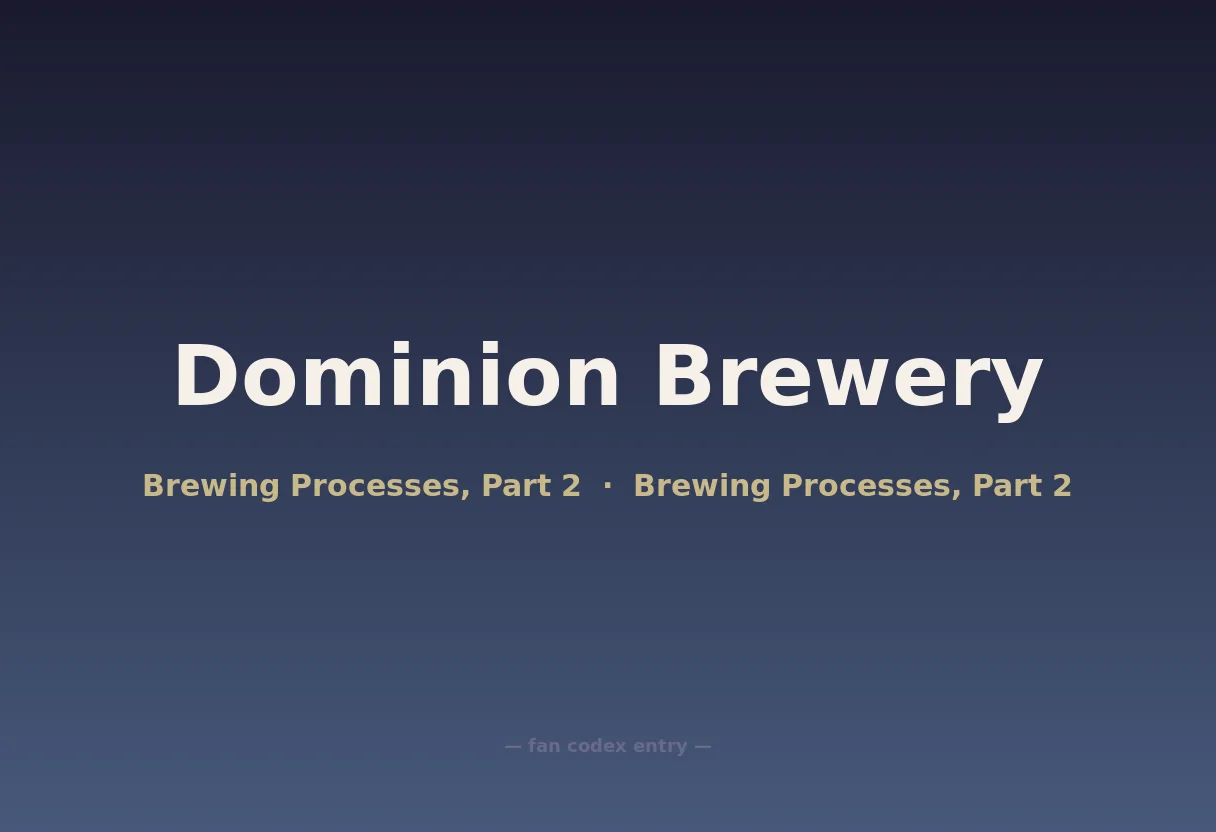 Dominion Brewery