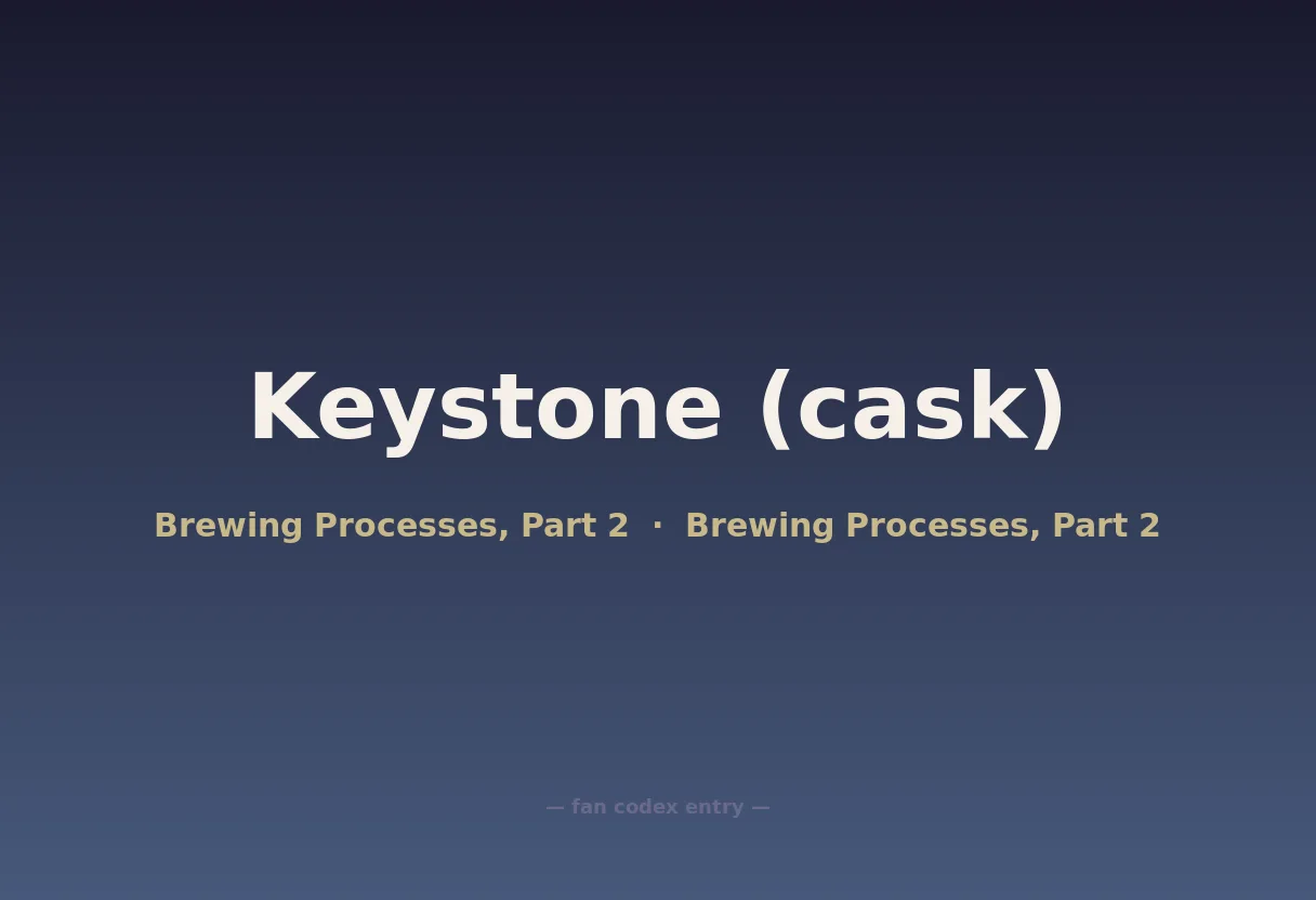 Keystone (cask)