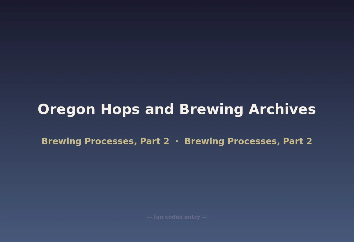 Oregon Hops and Brewing Archives
