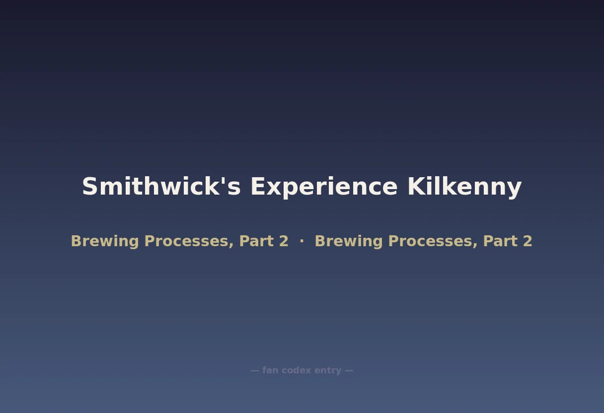 Smithwick's Experience Kilkenny