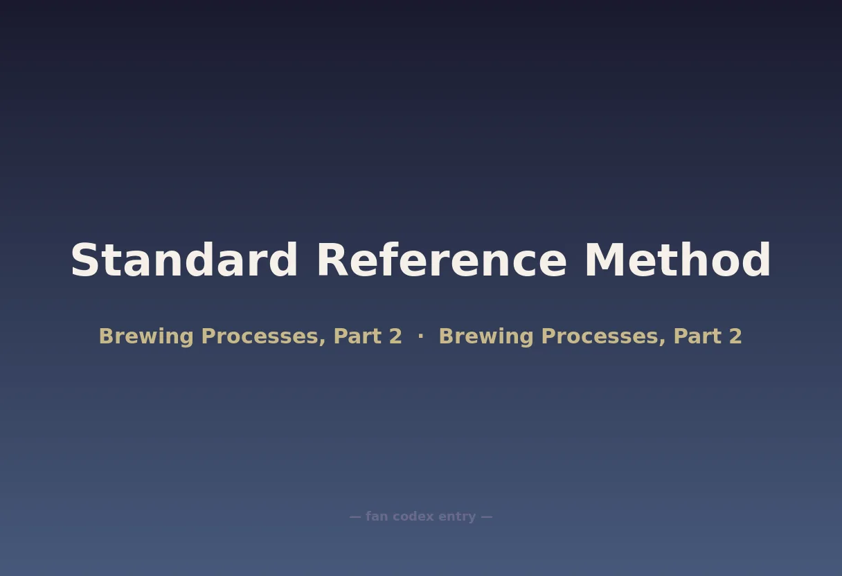 Standard Reference Method