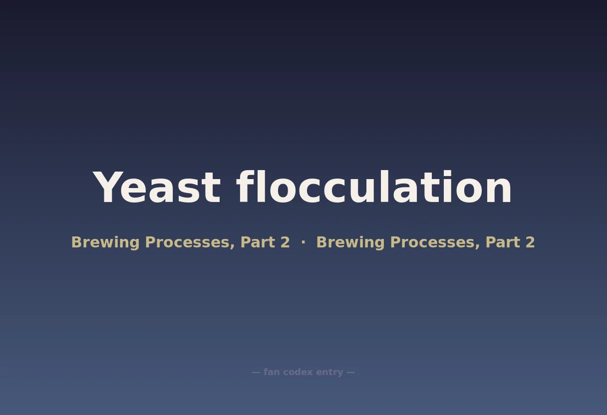 Yeast flocculation