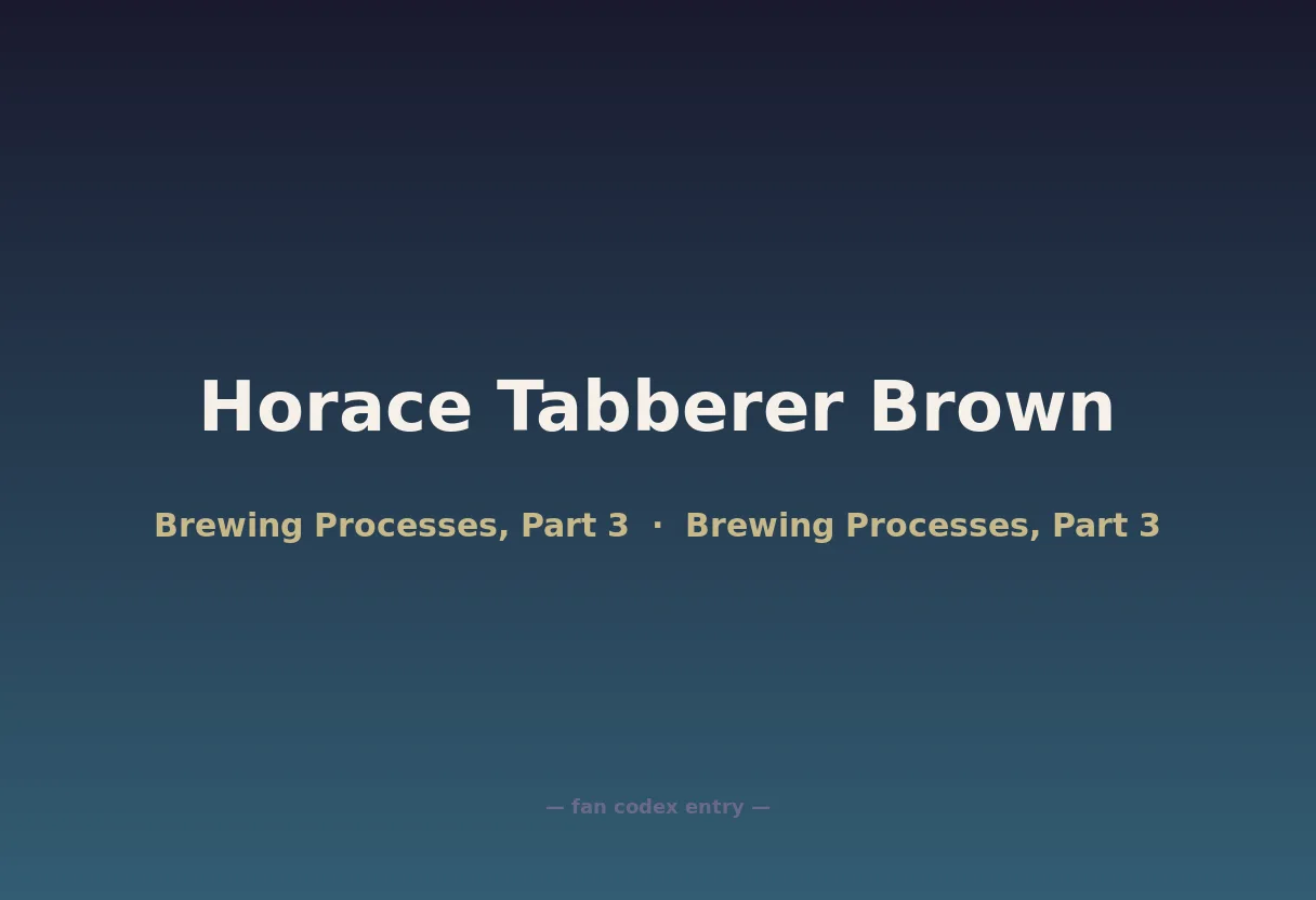 Horace Tabberer Brown