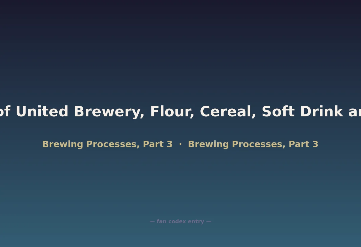 International Union of United Brewery, Flour, Cereal, Soft Drink and Distillery Workers
