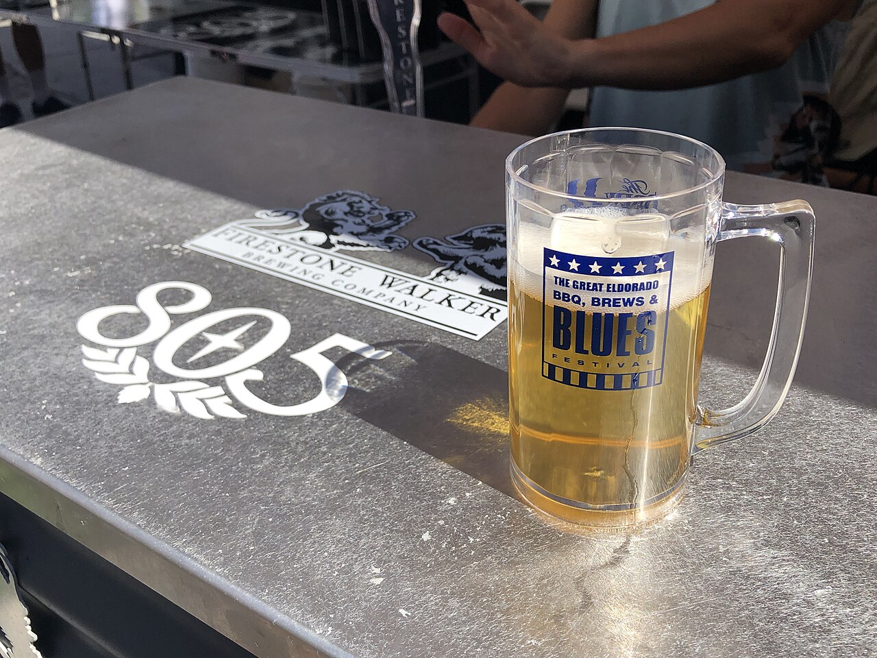 A beer from Firestone Walker at The Great Eldorado BBQ, Brews & Blues Festival 2019 - Sarah Stierch
