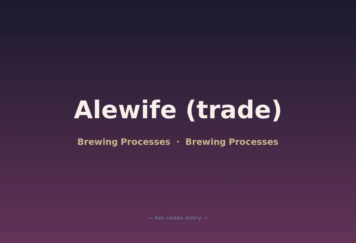 Alewife (trade)