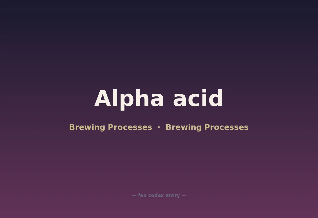 Alpha acid