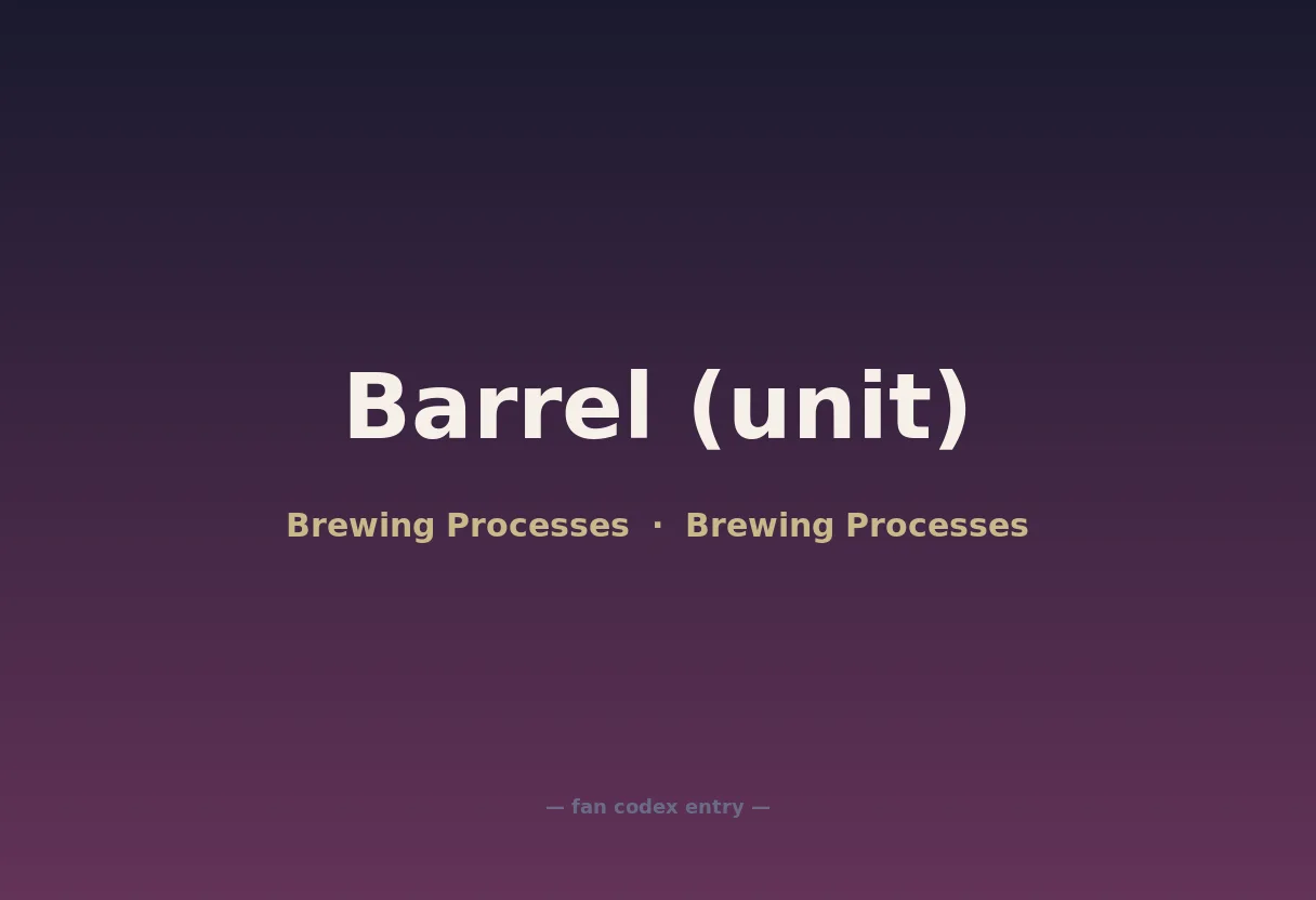 Barrel (unit)