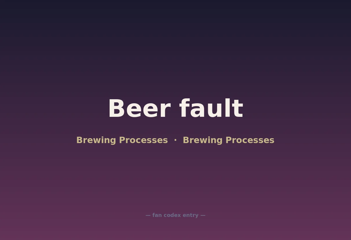 Beer fault