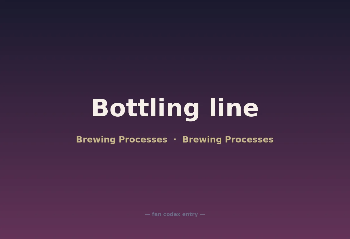 Bottling line