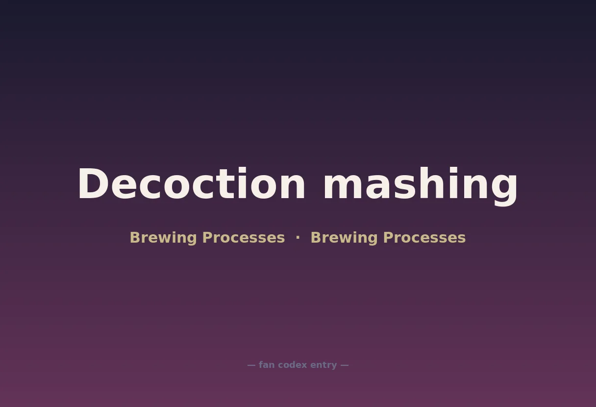 Decoction mashing