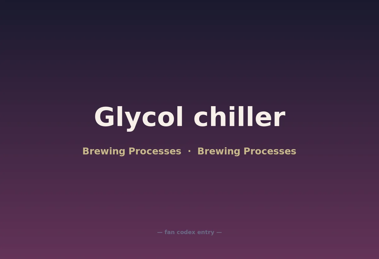 Glycol chiller