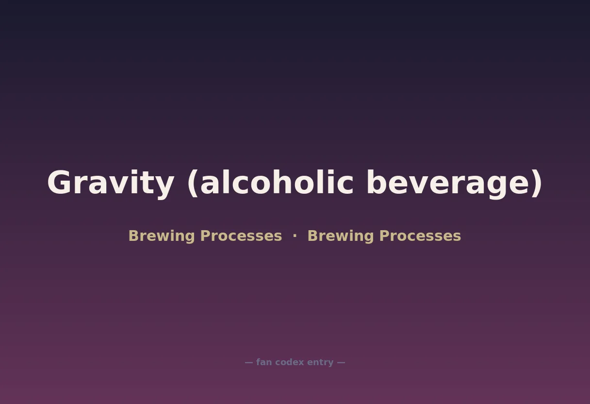 Gravity (alcoholic beverage)