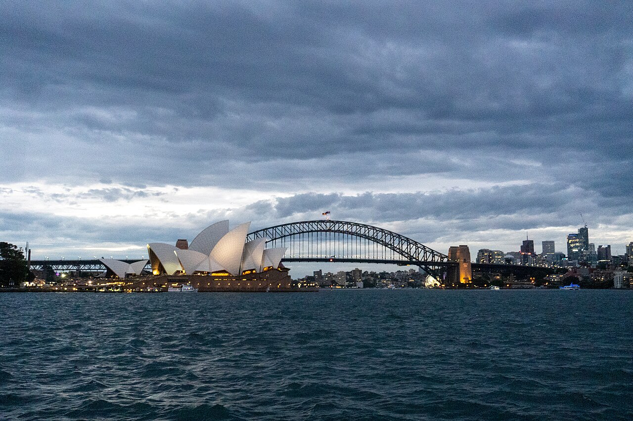 ESEAP 2022 dinner cruise - Sydney Harbour Bridge and Sydney Opera House - view from the waters