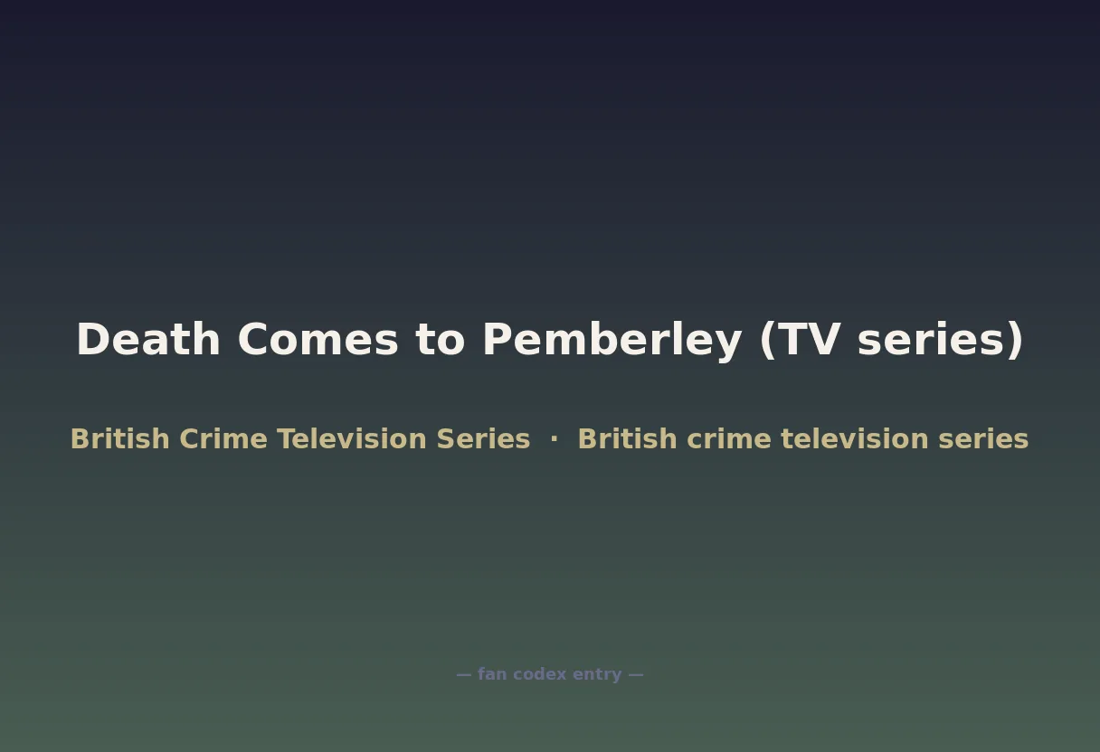 Death Comes to Pemberley (TV series)