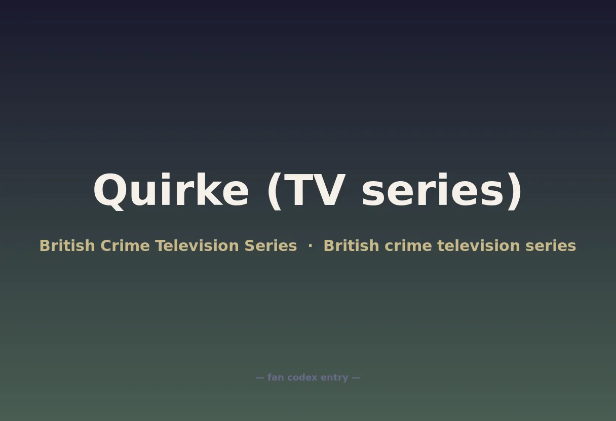 Quirke (TV series)