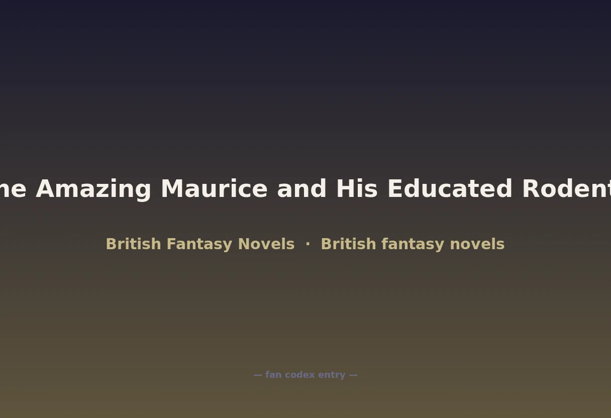 The Amazing Maurice and His Educated Rodents
