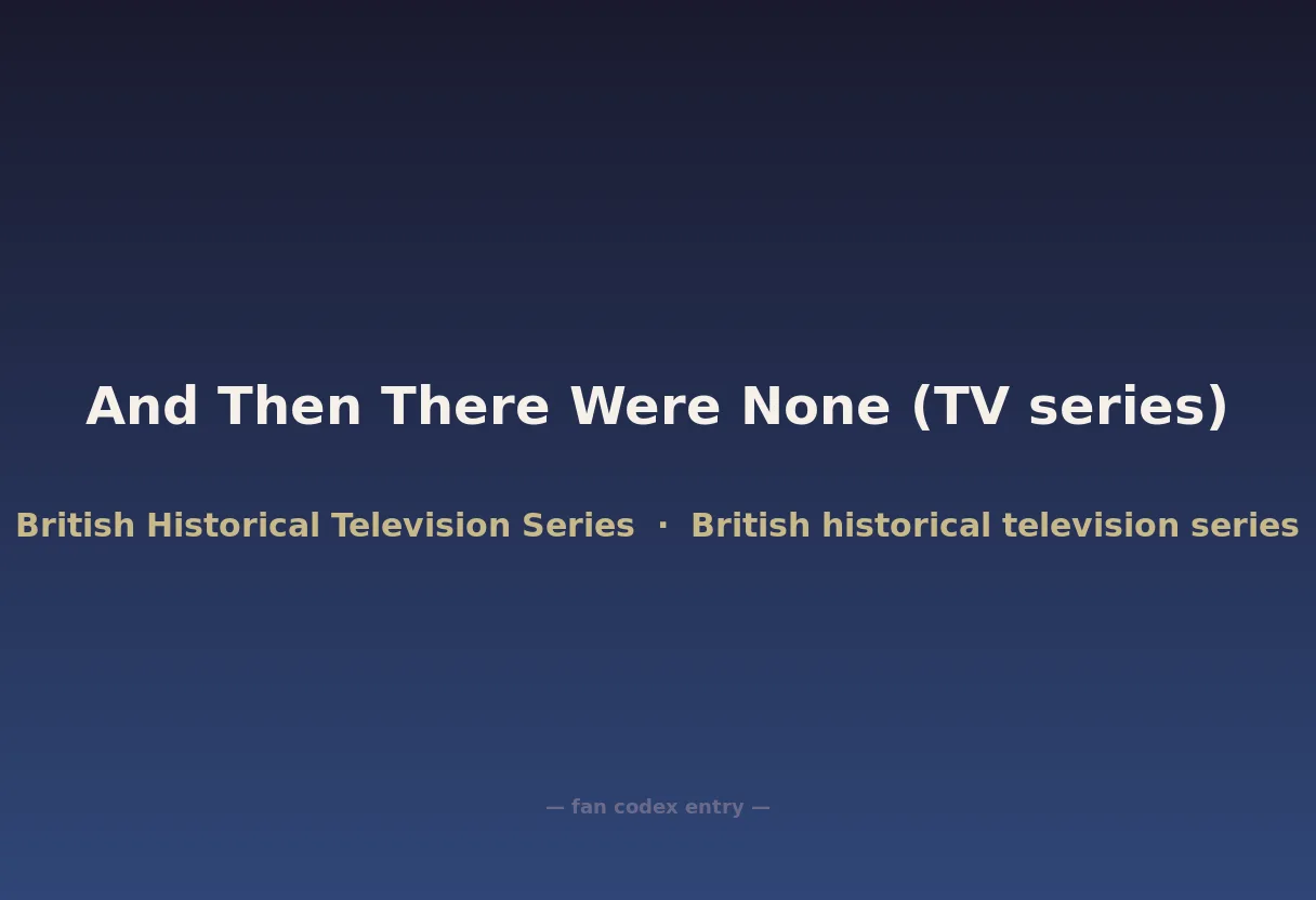 And Then There Were None (TV series)