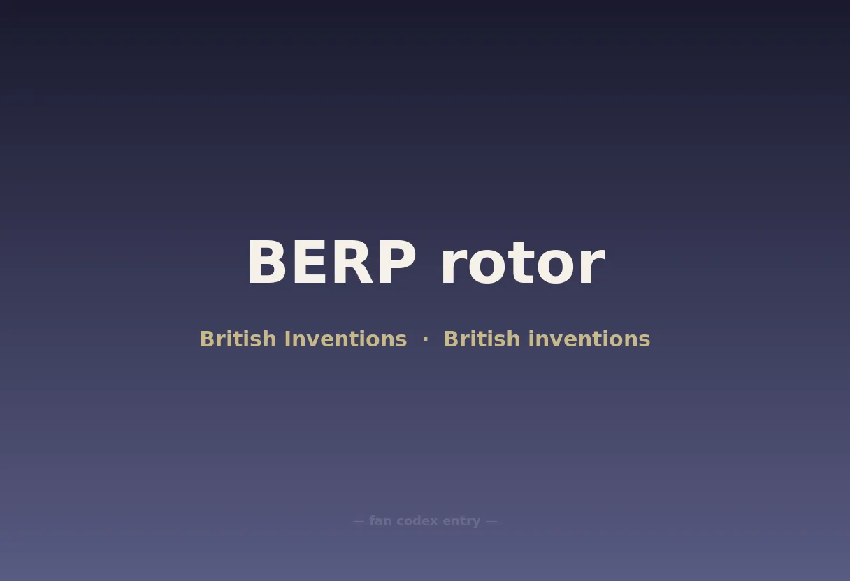 BERP rotor
