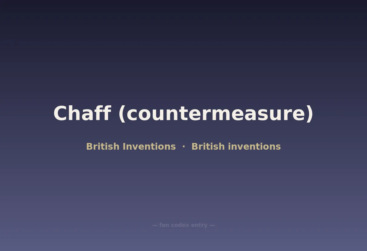 Chaff (countermeasure)