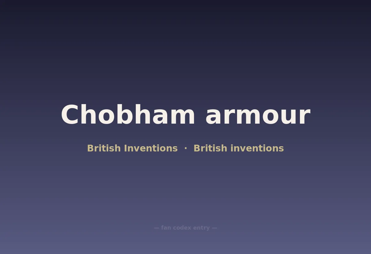 Chobham armour