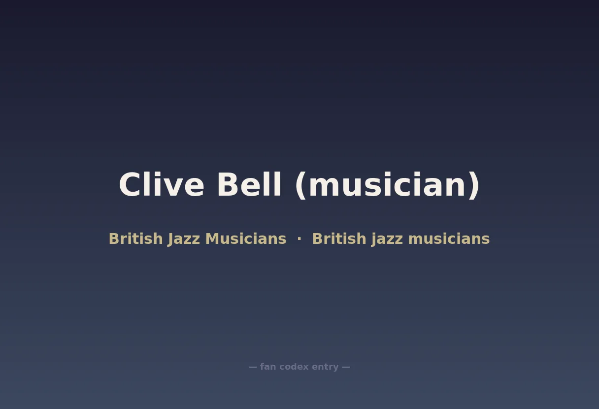 Clive Bell (musician)
