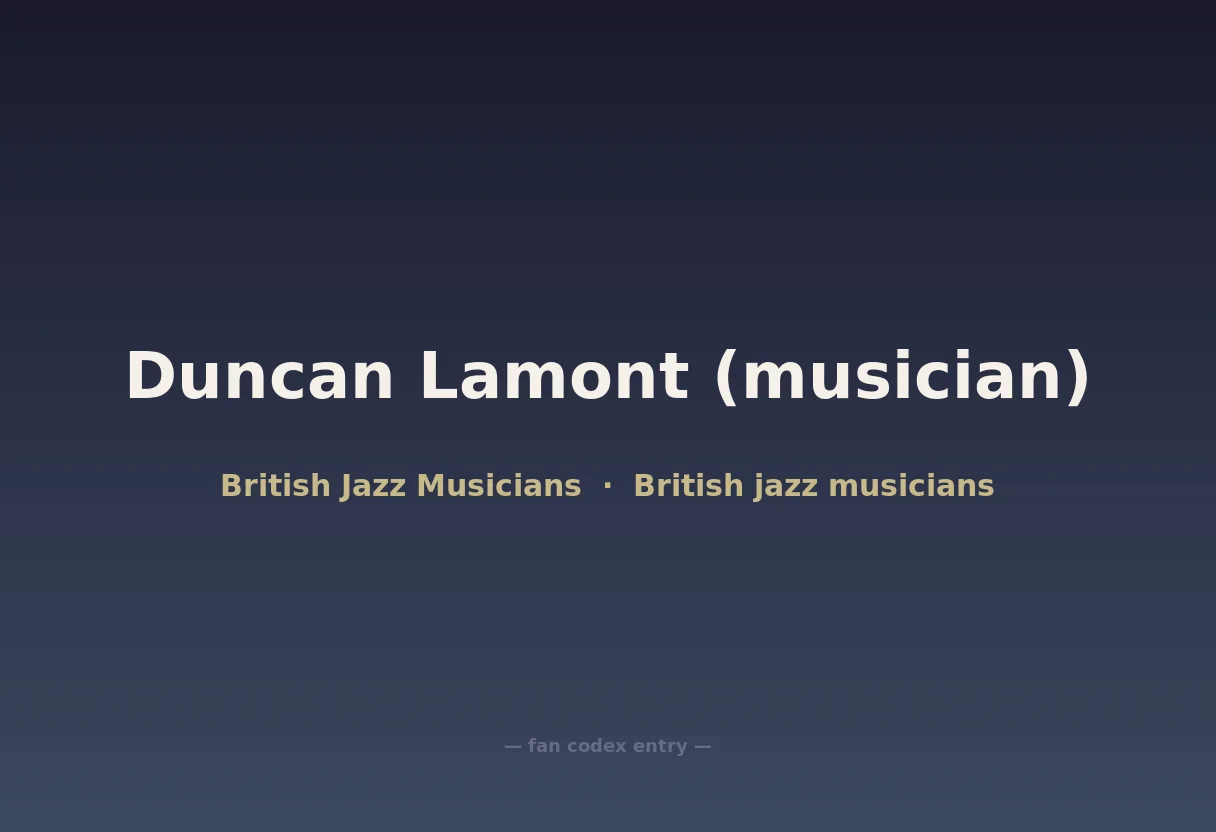Duncan Lamont (musician)