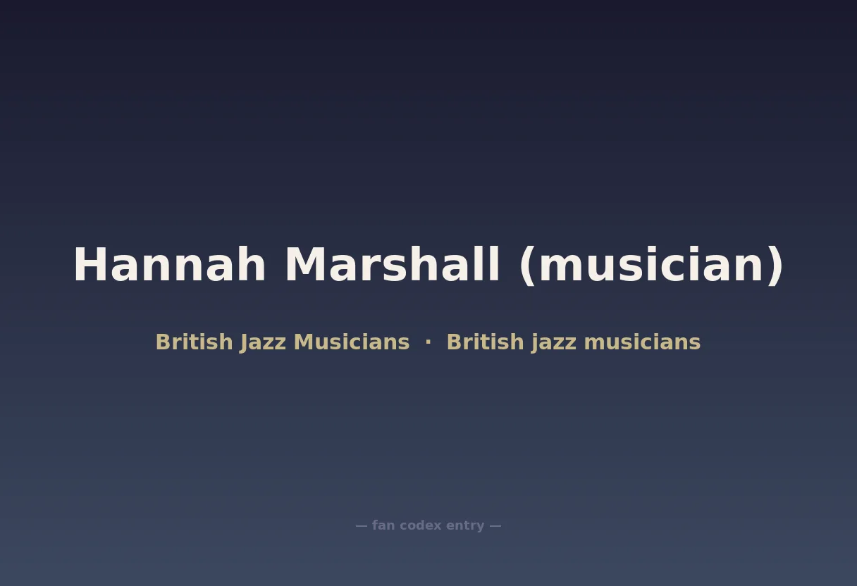 Hannah Marshall (musician)