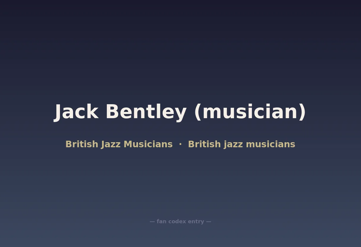 Jack Bentley (musician)