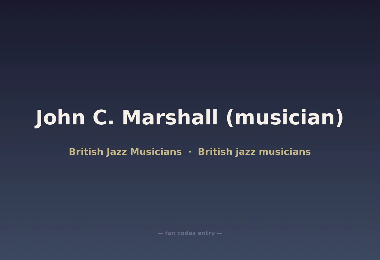 John C. Marshall (musician)