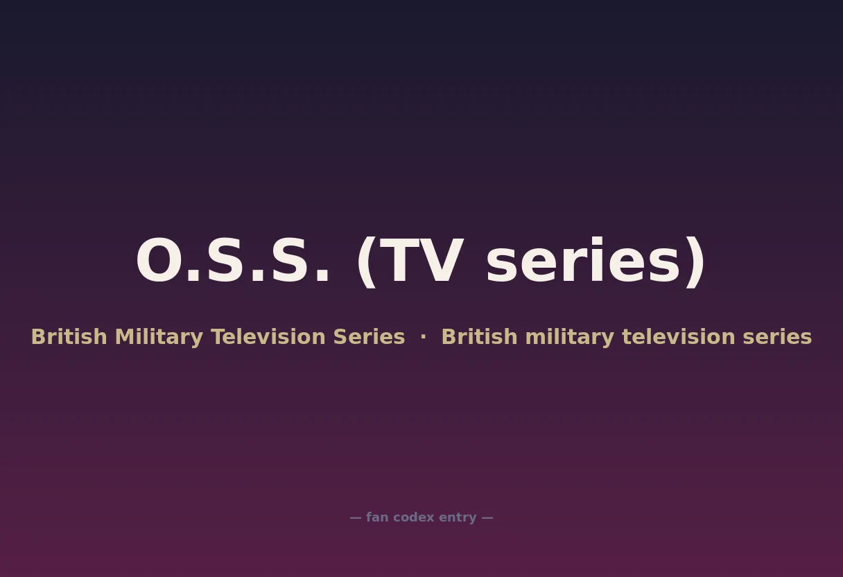 O.S.S. (TV series)